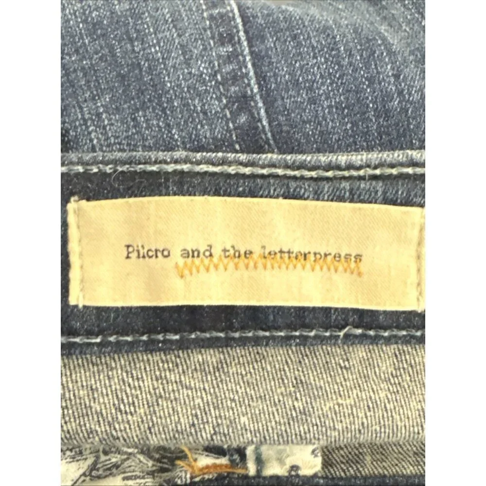 Anthropologie Pilcro and the Letterpress Women's 30 Stet‎ Fit Blue Jeans 33" - Picture 12 of 16